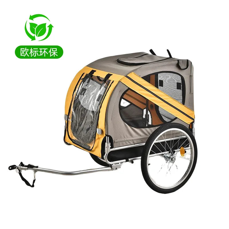 Premium Pet Bike Trailer for Large Dog or Multiple Small Dogs, Dog