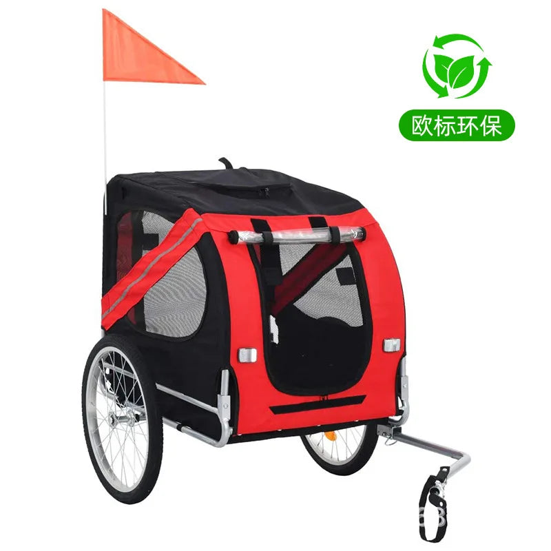 Premium Pet Bike Trailer for Large Dog or Multiple Small Dogs, Dog