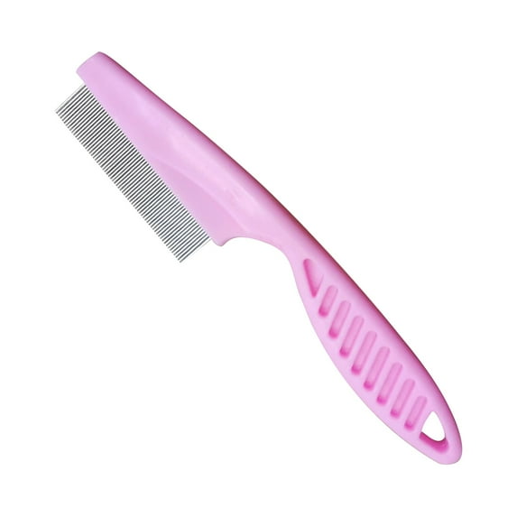 Premium Pet Flea Comb for Dogs and Cats Fine Tooth Grooming Tool with Ergonomic Handle
