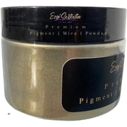 Premium Pigment Powder 50g | Authentic Unique & Bright Pearlescent Metallic and Neon Colors | Especially Formulated for Artwork, Resin, Slime, Plasticine and more by Ezgi Sertcetin Antique Gold