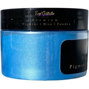 Premium Pigment Powder 50g | Authentic Unique & Bright Pearlescent Metallic and Neon Colors | Especially Formulated for Artwork, Resin, Slime, Plasticine and more by Ezgi Sertcetin Sky Blue
