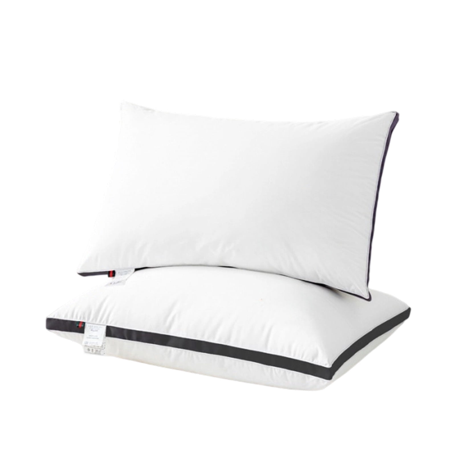 Premium Pillows Standard Size Set of 2, Home Pillow Core - Comfortable and Soft Polyester Bed Pillow for Neck Protection, Ideal for Dorms and Bedrooms, Breathable, Supportive, and Easy Care