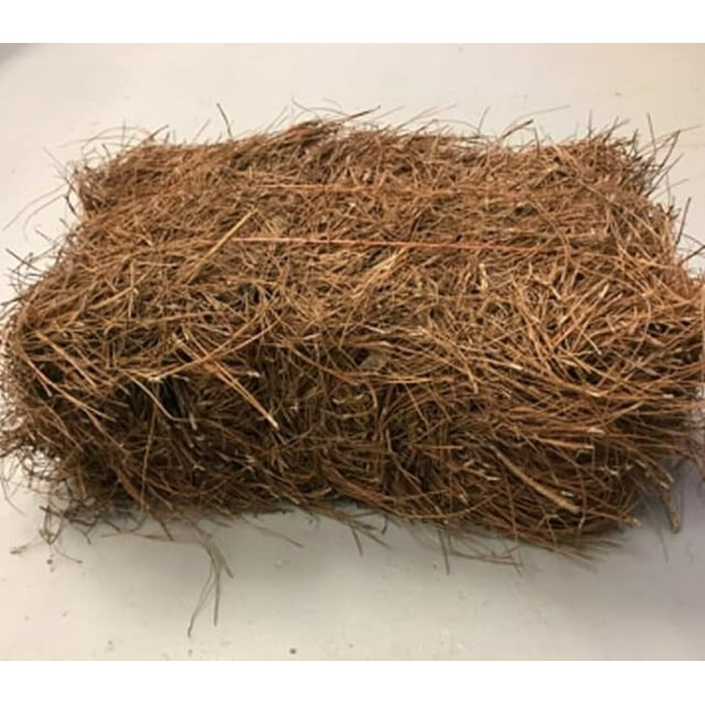 Premium Pine Straw Mulch Bale for Landscaping, Organic Material Made