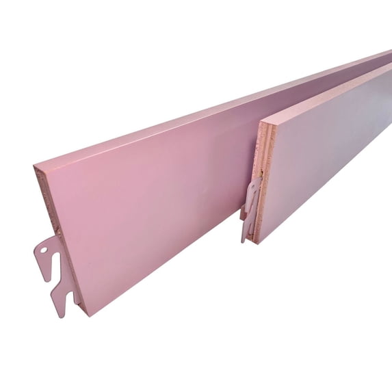 Wood Bed Rails - Hook-On Replacement Rails (Pair) - Pink, 86" - Fits Twin, Full, Queen, King, & Cal. King Bed Frame Sizes