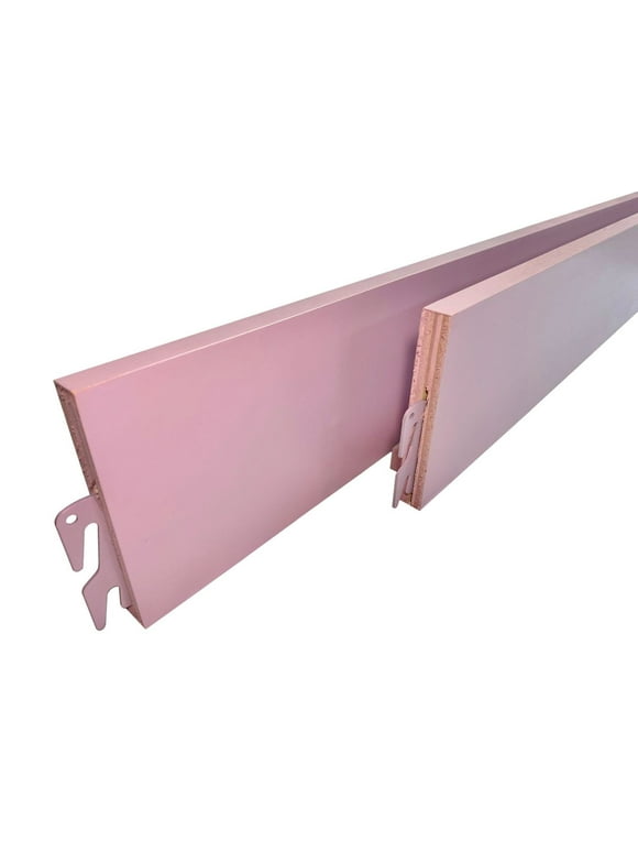 Premium Pink Finish Wooden Bed Rails - California King