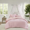 thumbnail image 1 of Premium Pink Floral Chenille Bedding Sets Reversible Design for Home Comfort, 1 of 10