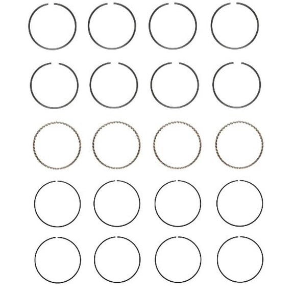 Premium Piston Ring Set (Size 030) | Compatible with various 95-01 Ford/Mazda 2.3L & 2.5L SOHC L4 8V Engines