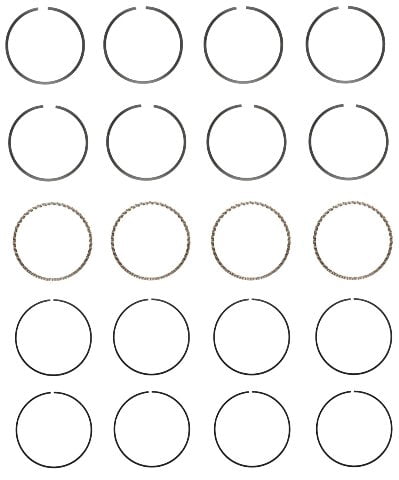 Premium Piston Ring Set (Size 040) | Compatible with various AMC/GM/Chevrolet Jeep 2.5L OHV L4 8V Engines