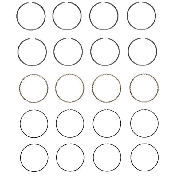 Premium Piston Ring Set (Size 1.00mm) | Compatible with various 83-89 Chrysler/Dodge/Ram/Mitsubishi/Mazda 2.6L SOHC L4 8V Engines