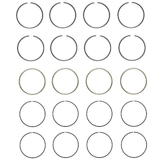 Premium Piston Ring Set (Size .50) | Compatible with 87-94 Toyota 1.5L/1457 SOHC L4 12V 3E, 3EE Engines