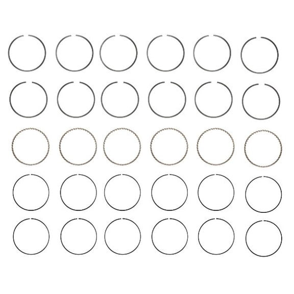 Premium Piston Ring Set (Size .50) | Compatible with 98-10 Chrysler 2.7L/167 V6 VINs "D,R,T,U" & 97-98 GM 3.0L/181 V6 VIN "R" (Europe) Engines