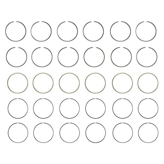 Premium Piston Ring Set (Standard Size) | Compatible with 87-91 Chrysler/Dodge/Ram 3.9L/239 OHV V6 12V VINs "M,X" Engines