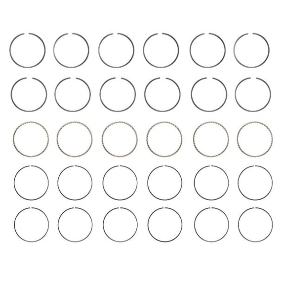 Premium Piston Ring Set (Standard Size) | Compatible with 92-97 Honda/Acura/Isuzu 3.2L/3165 V6 24V 6VD1 Engines