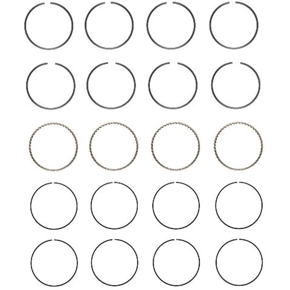 Premium Piston Ring Set (Standard Size) | Compatible with 97-04 Ford 2.0L/121 SOHC L4 8V VIN "P" Engines