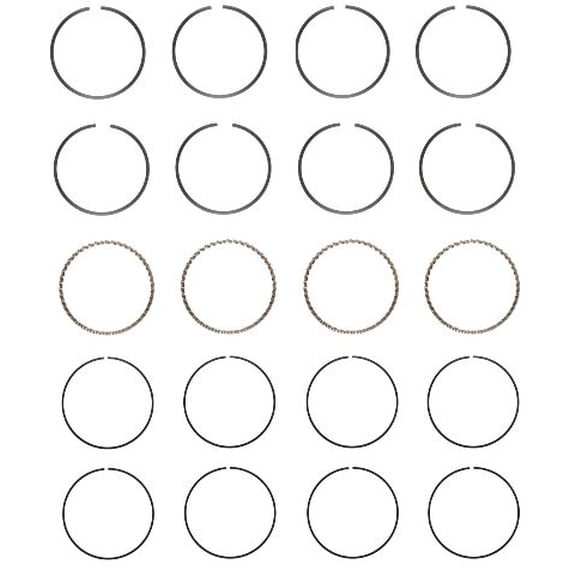 Premium Piston Ring Set (Standard Size) | Compatible with Toyota/Isuzu 1.9L/1949 G200Z & 2.2L/2164 5SFE Engines