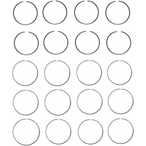 Premium Piston Rings Set | Compatible with 09-16 Toyota and Lexus 2.5L 2.7L DOHC| Standard Size