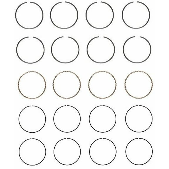 Premium Piston Rings Set | Compatible with 90-01 Subaru Legacy Impreza EJ22 2.2L | .50mm (.020 Oversized)