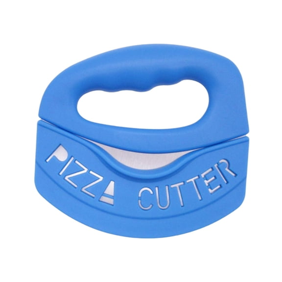 Premium Pizza Cutter Food Chopper,Pizza Cutter Rocker Blade with Cover, Super Sharp Stainless Steel Pizza Cutters Slicer Rocker/Slicer/Blade/Knife with Cover,Multi Function Kitchen Tools(Blue)