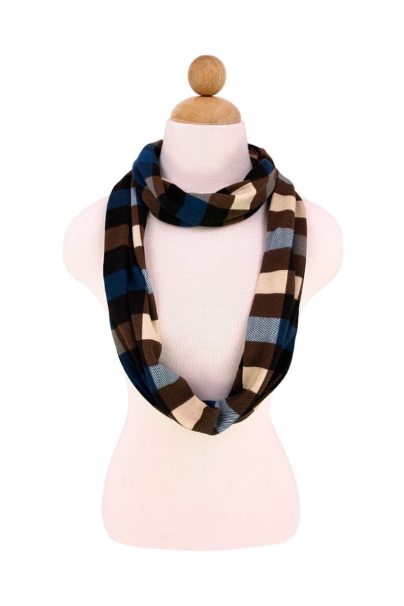 Premium Plaid Infinity Loop Scarf