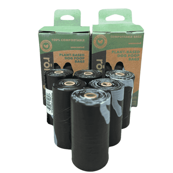 ROMNG Pet Waste Bags Thick Earth-Friendly Dog Waste Bags with 18 Rolls (270 Bags) Unscented