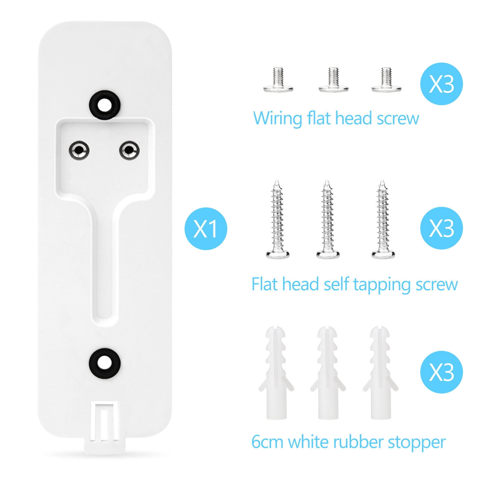 Premium Plastic Backplate for Video Doorbell Easy to Install, Superior