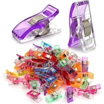 Premium Plastic Clips, 120 Pcs with Box, Sewing Notions for Sewing Quilting Supplies Crafting Tools, Assorted Colors for Craft