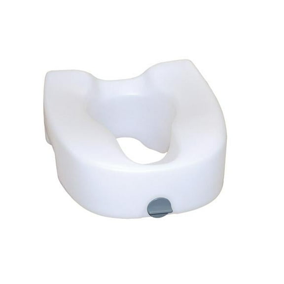 Premium Plastic Elevated Toilet Seat with Lock Without Arms