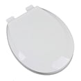 thumbnail image 1 of Premium Plastic Round Front Contemporary Design Toilet Seat, White, 1 of 1