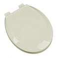 thumbnail image 1 of Premium Plastic Round Front Contemporary Design Toilet Seat, Bone, 1 of 1