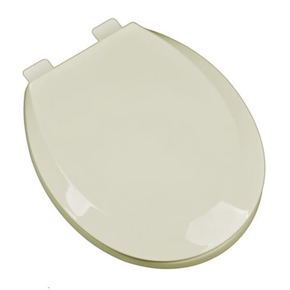 Premium Plastic Round Front Contemporary Design Toilet Seat, Bone