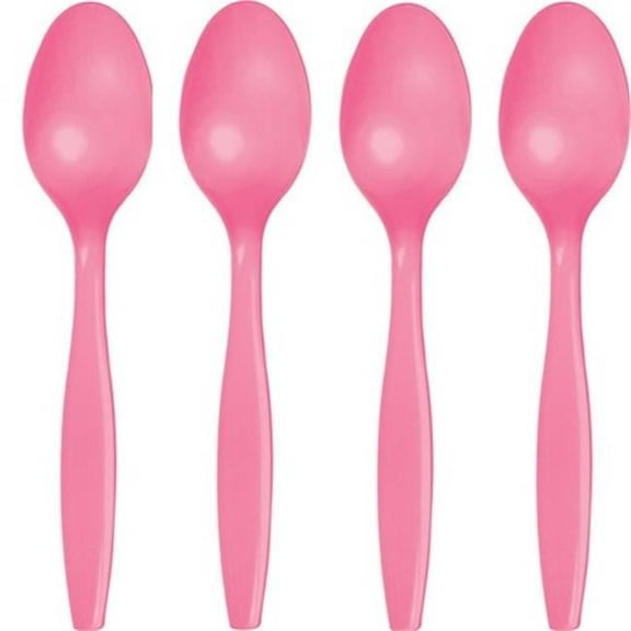 Premium Plastic Spoons - Candy Pink