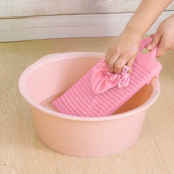 Premium Plastic Washboard - Durable & Lightweight Scrub Board for Laundry, Hand Washing, Camping & Travel - Eco-Friendly Household Cleaning Tool (31x16.1x2cm)