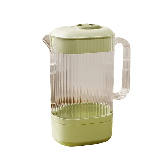 Premium Plastic Water Pitcher with Safe Push Lid and Sturdy Handle—Ideal for Hot & Cold Beverages, Indoor & Outdoor Use, Dishwasher Safe, Great for Entertaining