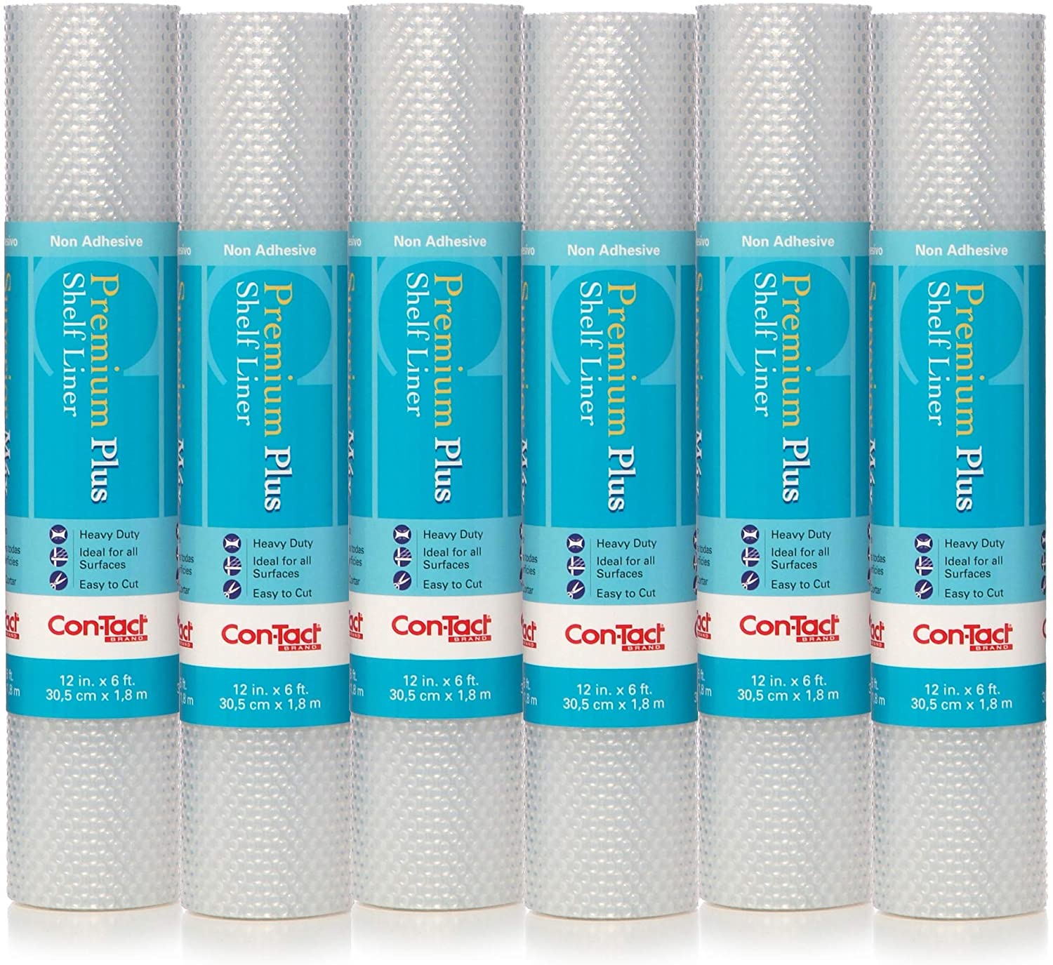 Premium Plus Heavy Duty NonAdhesive Shelf Liner Nova Crystal Clear