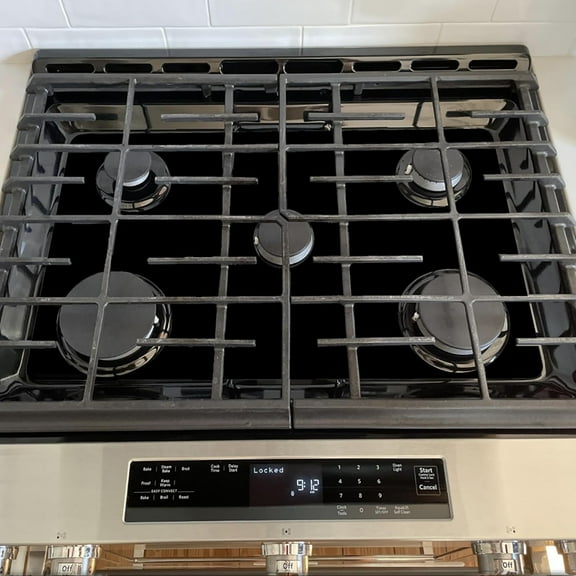 Premium Plus Stove Protectors for Gas Range Model KSGG700EBS2, Custom Cut, Easy to Clean Stove Liner, Made in the USA.
