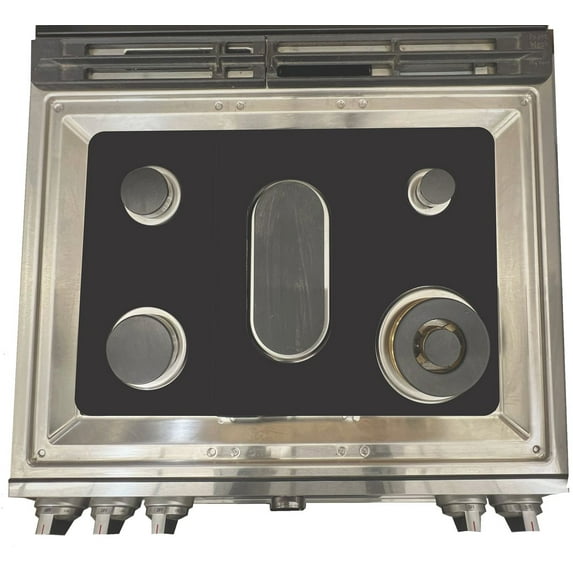 Premium Plus Stove Protectors for Samusng Gas Range Model NX60A8711QNS, Custom Cut, Easy to Clean Stove Liner, Made in the USA.