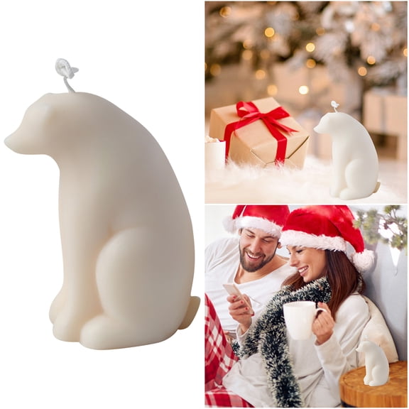 Premium Polar Bear Aromatherapy Candles Soy Wax Ornaments For Decorations SOYBEAN WAX premium SOYBEAN WAX material perfect for home decoration ideal for holiday festival decor great for home party...