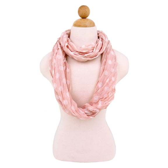 Premium Polka Dot Infinity Loop Fashion Scarf