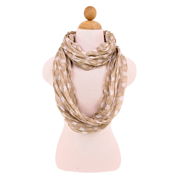 Premium Polka Dot Infinity Loop Fashion Scarf