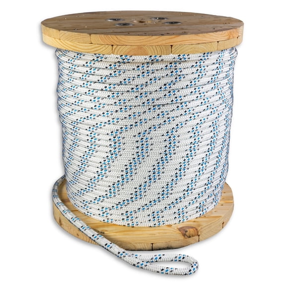 Premium Polyester Double Braid Cable Pulling Rope | Made in USA | Highest Strength | 5/8 inch x 1200 feet