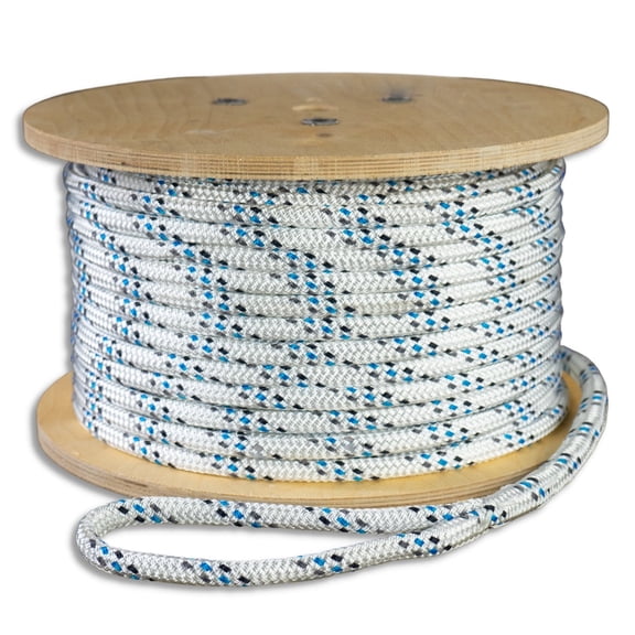 Premium Polyester Double Braid Cable Pulling Rope | Made in USA | Highest Strength | 7/16 inch x 300 feet