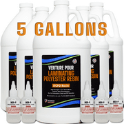 Premium Polyester Resin W/hardener for Laminating Fiberglass Mat, Biaxle,  Cloth gallon 