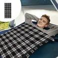 thumbnail image 1 of Premium Polyester Sleeping Bag for Adults - 29.5x71in Oversized Camping Sleeping Bag with Soft Hollow Cotton, 50°F/10°C Comfort, Reverse Zipper for Dual Connection, Includes Storage Bag, 1 of 6