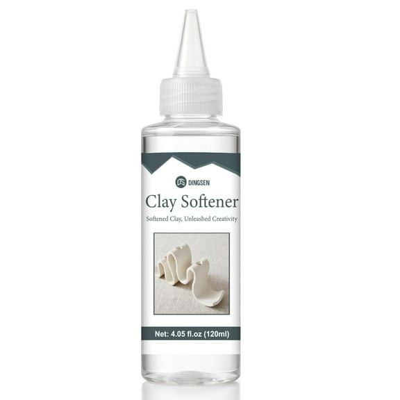 Premium Polymer Clay Softener – Revive Hardened Clay, Enhances Flexibility & Adhesion, Adds Shine After Baking, Ideal for Ceramic Artists, Teachers & DIY Craft Lovers (120ml)