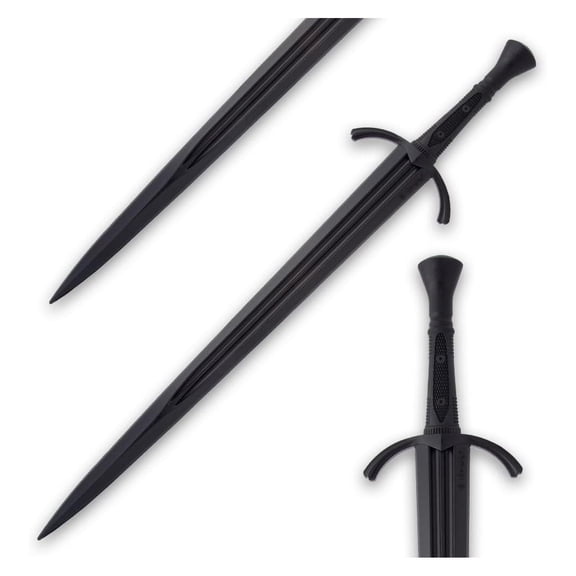 Premium Polypropylene Training Single Handed Broadsword Practice | Virtually Unbreakable | Textured Handle | 40" Overall Length