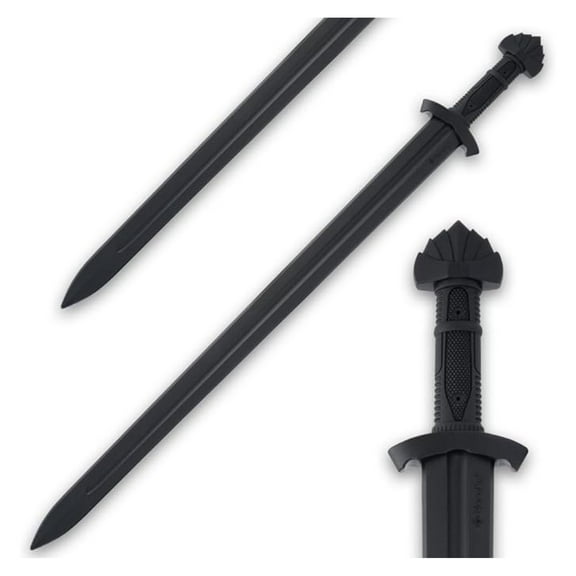 Premium Polypropylene Training Sword Practice | Virtually Unbreakable | Textured Handle | 38.5" Overall Length