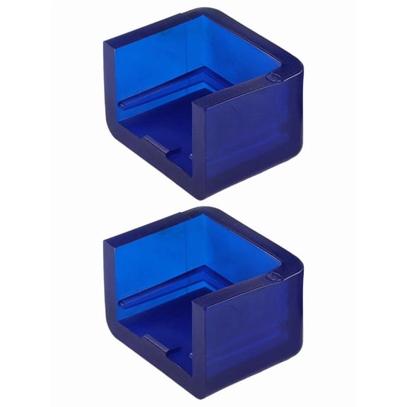 Premium Polyurethane Hood Bumpers for Peterbilt 330 357 377 379 385 Trucks - Blue (2 Pack)