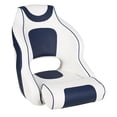 thumbnail image 1 of Premium Pontoon Boat Captain Seat, Waterproof Captain Bucket Seat with Curved Armrest, Thickened Sponge, Comfort Sailing Chair Boatseat, 1 of 9