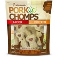 thumbnail image 1 of Pork Chomps Premium Dog Treats, Crunchy, Bacon and Chicken Flavor, 4 in, 12 ct, 1 of 8