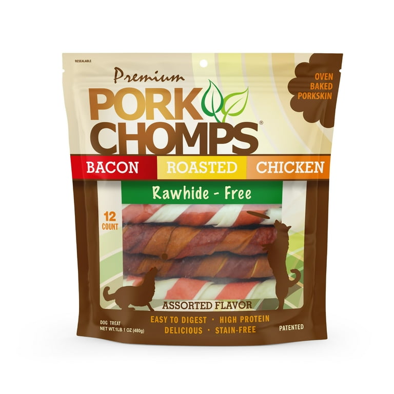 Pork chomps dog treats hot sale